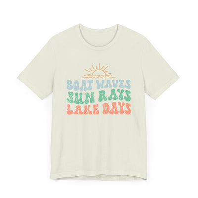 Boat Waves Unisex Jersey Short Sleeve Tee