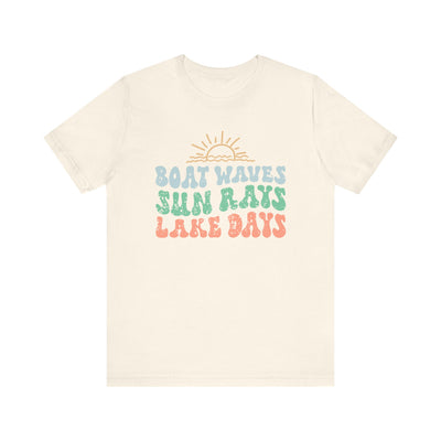 Boat Waves Unisex Jersey Short Sleeve Tee