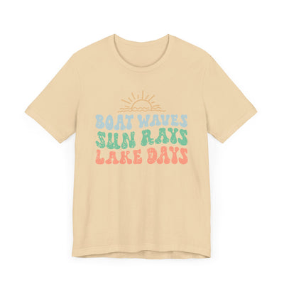 Boat Waves Unisex Jersey Short Sleeve Tee