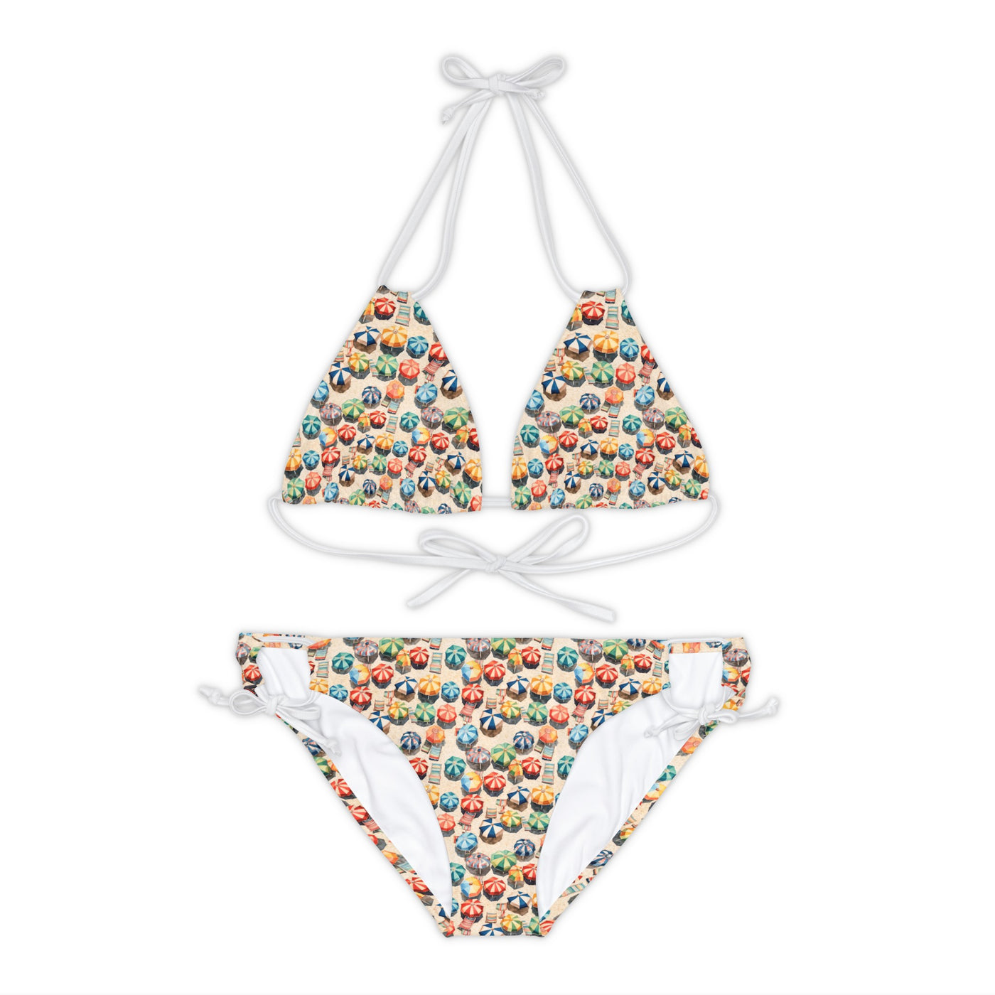 Dilucendro Strappy Bikini Set (AOP) DSB-04