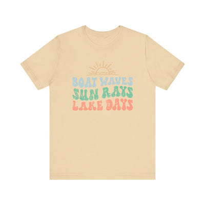 Boat Waves Unisex Jersey Short Sleeve Tee