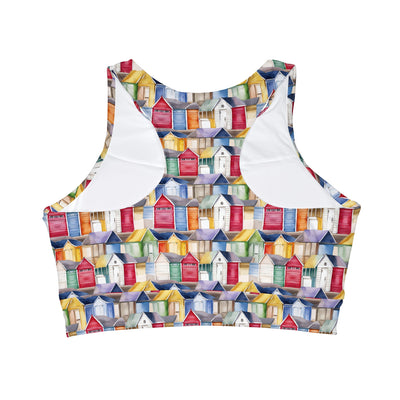 Dilucendro High Neck Crop Bikini Top (AOP) DHC-04