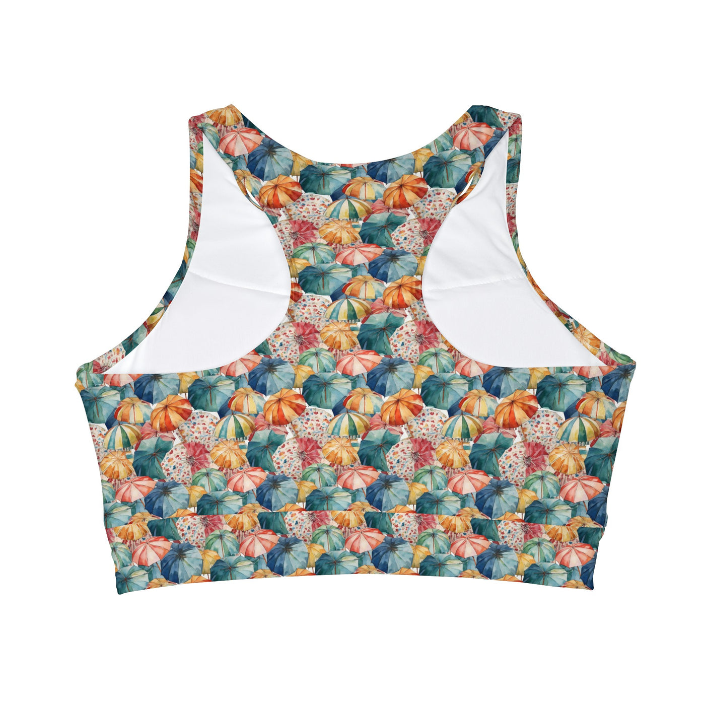 Dilucendro High Neck Crop Bikini Top (AOP) DHC-02
