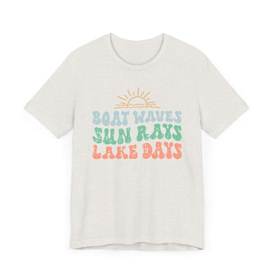 Boat Waves Unisex Jersey Short Sleeve Tee