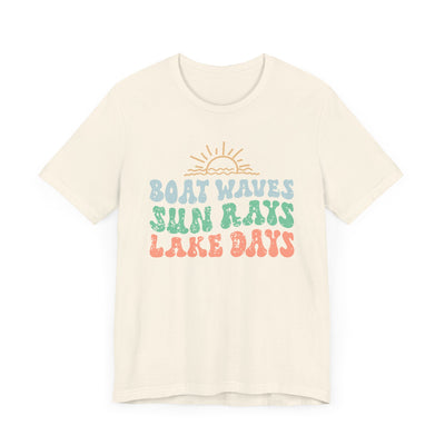 Boat Waves Unisex Jersey Short Sleeve Tee
