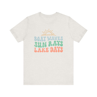 Boat Waves Unisex Jersey Short Sleeve Tee