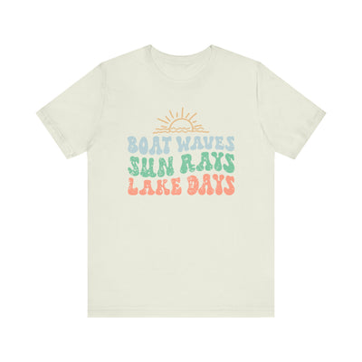 Boat Waves Unisex Jersey Short Sleeve Tee