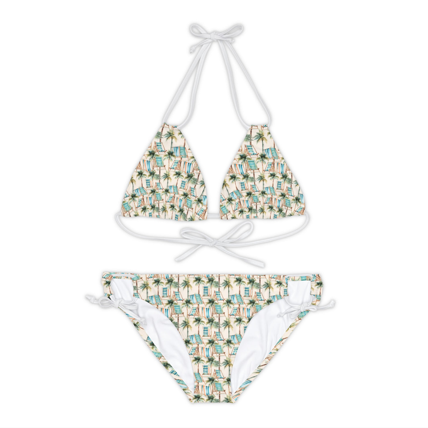 Dilucendro Strappy Bikini Set (AOP) DSB-05