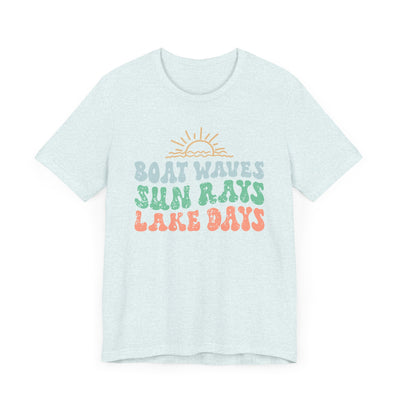 Boat Waves Unisex Jersey Short Sleeve Tee
