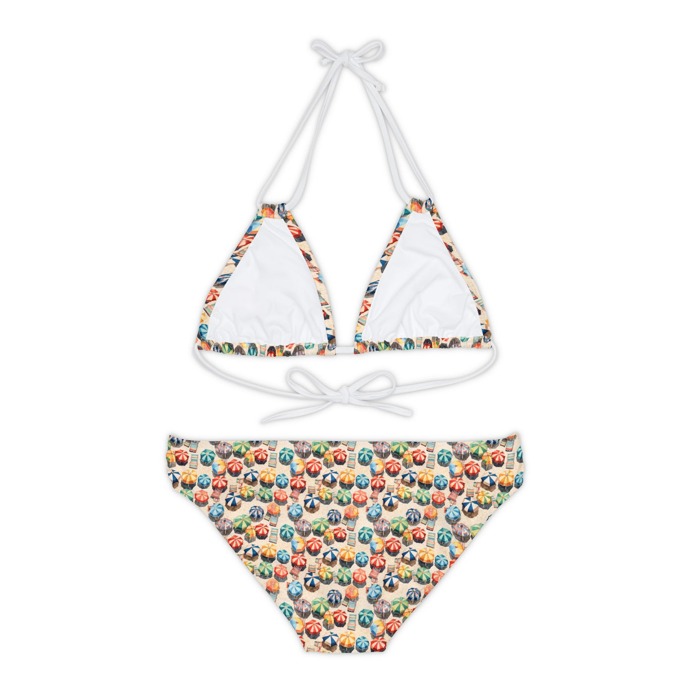 Dilucendro Strappy Bikini Set (AOP) DSB-04
