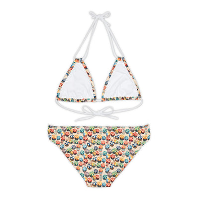 Dilucendro Strappy Bikini Set (AOP) DSB-04