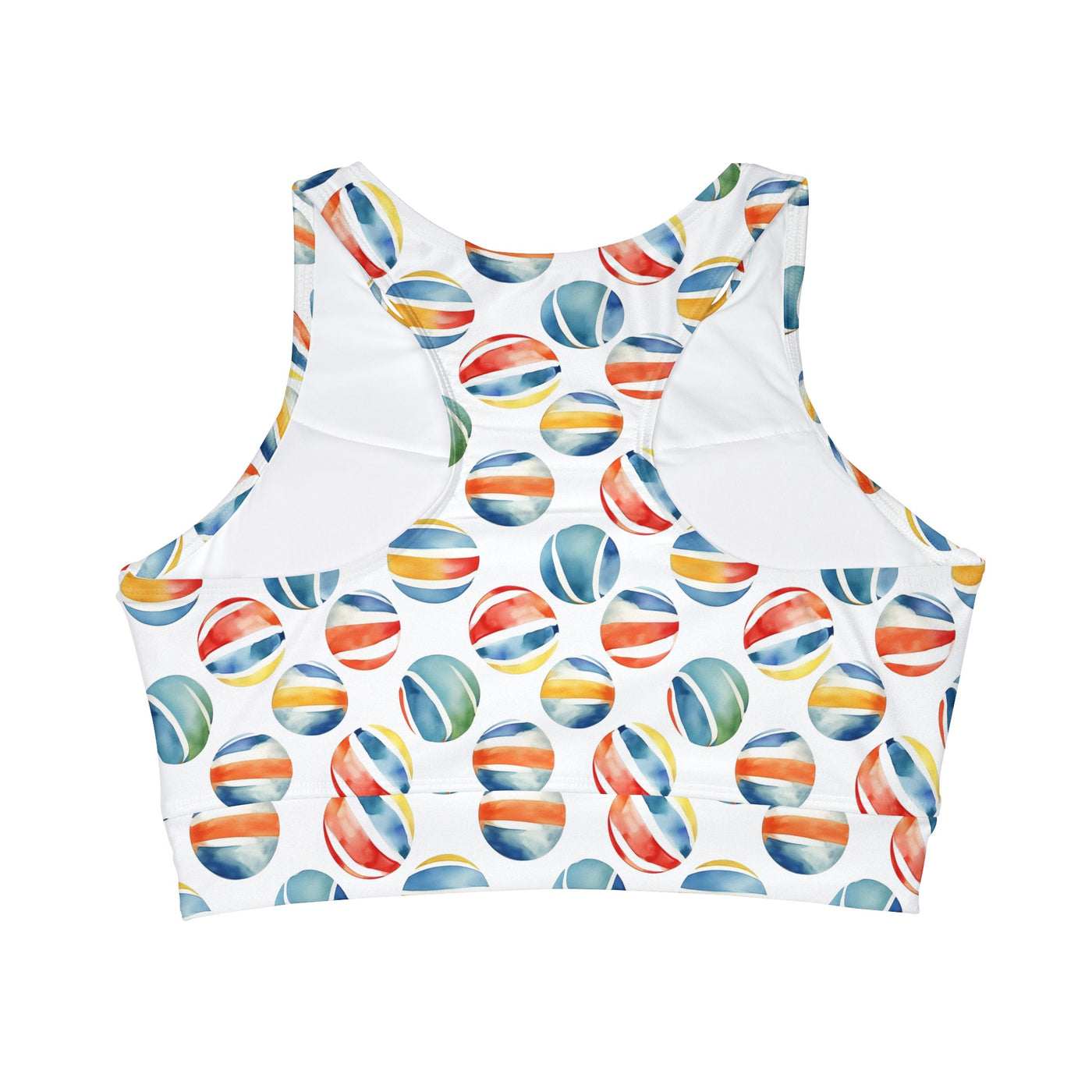 Dilucendro High Neck Crop Bikini Top (AOP) DHC-01