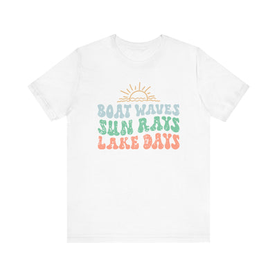 Boat Waves Unisex Jersey Short Sleeve Tee