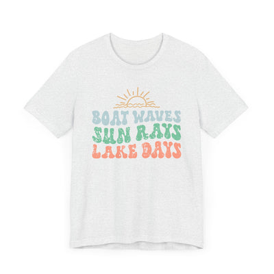 Boat Waves Unisex Jersey Short Sleeve Tee