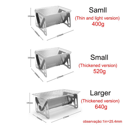 PORTABLE FOLDING BARBECUE GRILL