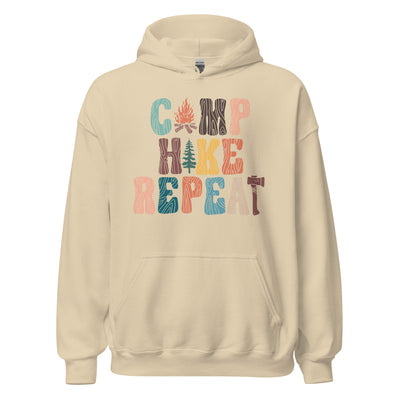 Camp Hike Repeat Unisex Hoodie