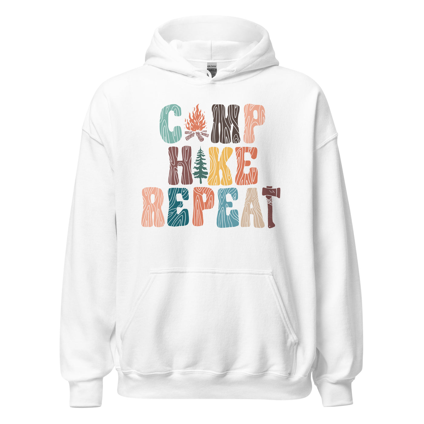 Camp Hike Repeat Unisex Hoodie