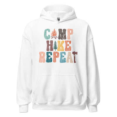Camp Hike Repeat Unisex Hoodie